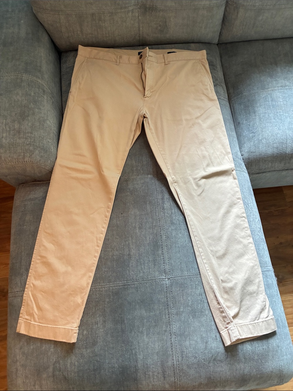 J Crew Men's Slim Flex Chino Pants in Light Tan